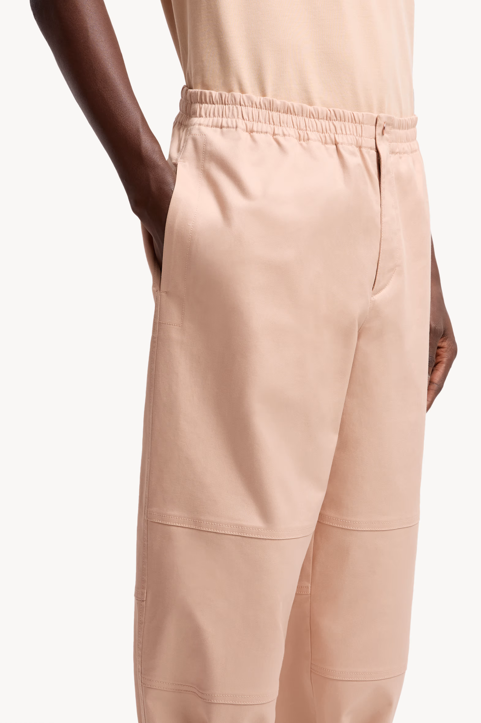 Moncler x Gilga Farm Designed by Donald Glover Cotton Gabardine Pants Men Peach Pink Moncler 6